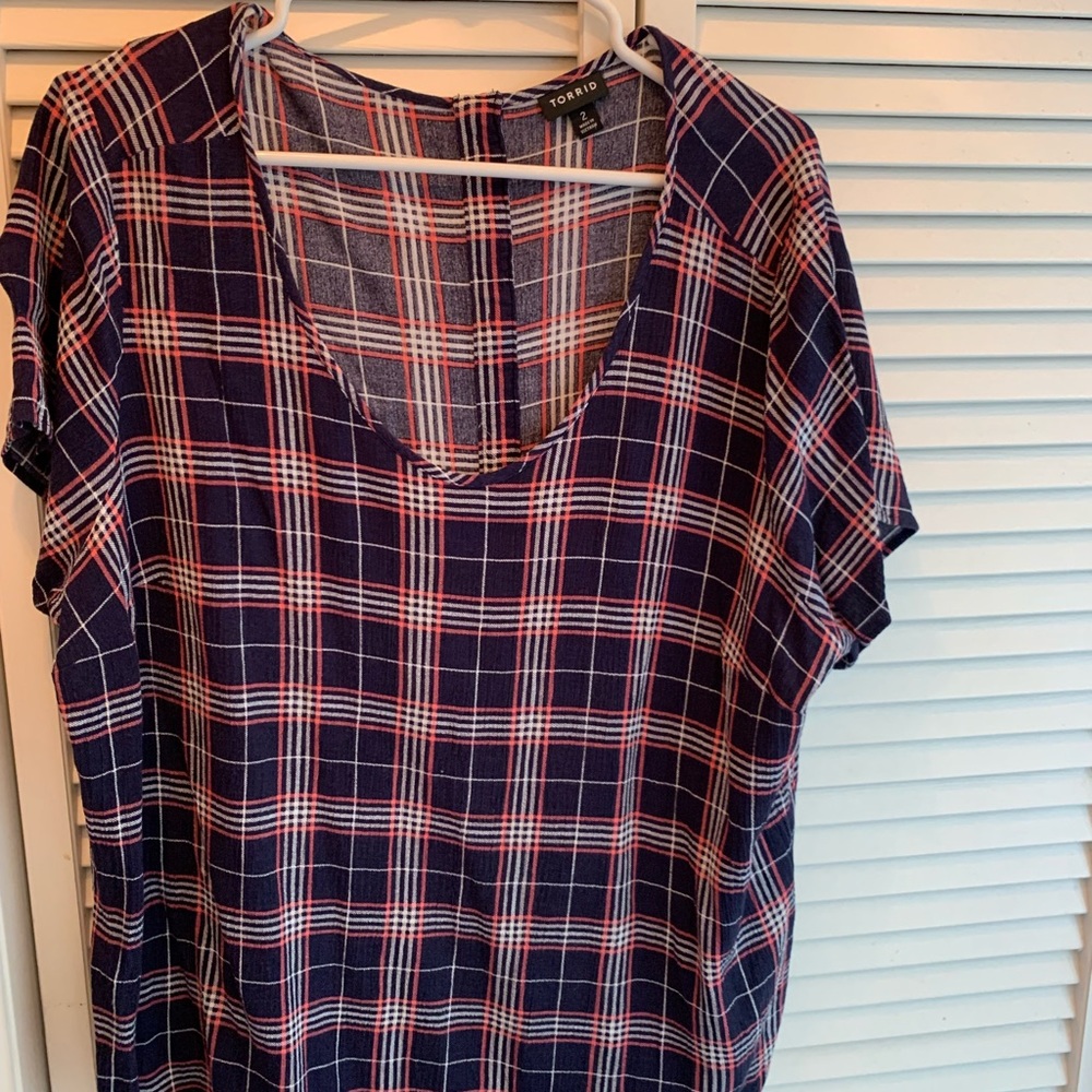 Torrid Red,white and blue tunic